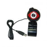 Web Cam PCTOP C802 Preto Piano / Vermelho 2.0 Megapixels USB