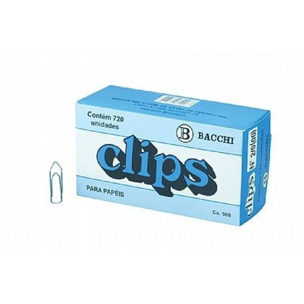 Clips para papeis BACCHI Com 420 unidades N°3/0
